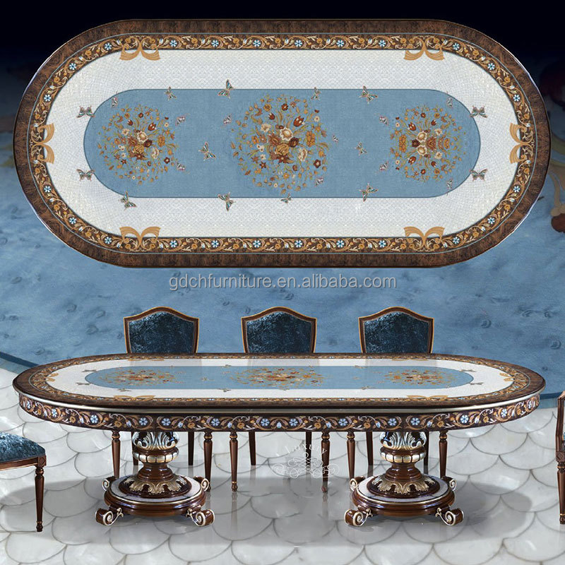 Longue table à manger