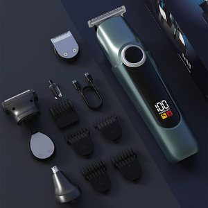Nouvel ensemble de coupe de cheveux électrique avec écran numérique, entièrement lavable, pour le <span class=keywords><strong>pompadour</strong></span>, tondeuse professionnelle de salon - Product Image 4