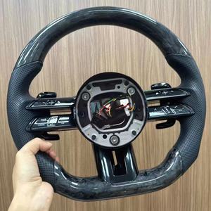 Volant en fibre de carbone forgé de style libellule, très vendu, adapté aux <span class=keywords><strong>Mercedes</strong></span> Benz AMG W167 W177 W213 W217 W222 GLB GLC - Product Image 6