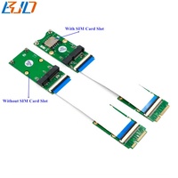 Adaptateur sans fil Mini PCIe PCI-E (sans emplacement pour carte SIM) + câble FPC pour module Wifi / modem 4G 3G LTE WWAN GSM
