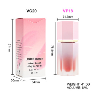 MLM Hot Sale Custom Liquid <b>Blush</b> Matte Finish Cheek Tint Long Lasting Blendable Natural Face Makeup Private Label OEM Wholesale - Product Image 1