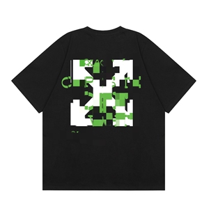 Maglietta a girocollo con motivo a girocollo rosso 2025 <span class=keywords><strong>OO</strong></span> t-shirt in cotone 100% da uomo e donna con disegno Casual - Product Image 5