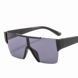 Nouveautés 2020 : Lunettes de soleil carrées oversize à monture plate, personnalisables avec logo, pour femmes et hommes, protection UV400, idéales pour la conduite. - Product Image 6