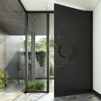 Puerta Pivotante de Diseño Moderno, Decorativa, de Excelente Calidad, Puerta de Entrada de Seguridad de Acero, Puerta Principal Residencial