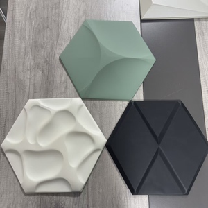 Panneau <span class=keywords><strong>mural</strong></span> d'art 4D moderne, texture en relief 3D écologique, effet stéréo 3D, imperméable et ignifuge pour la décoration de la maison et des hôtels - Product Image 1