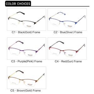 สตรีแจ็คสีเทากรอบแว่นตาทรงสี่เหลี่ยมผืนผ้าเลนส์พลาโน่ป้องกันรังสียูวี SF9021 - Product Image 3