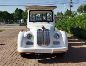 11 passeggeri carrello turistico elettrico antico Tour Mini Bus 4 fila elettrica Vintage classico convertibile prezzo per la vendita