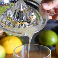 Citrus Juicer Ruimer Met Handvat En Schenktuit, Zwaargewicht Glas Hand Citruspers Machine