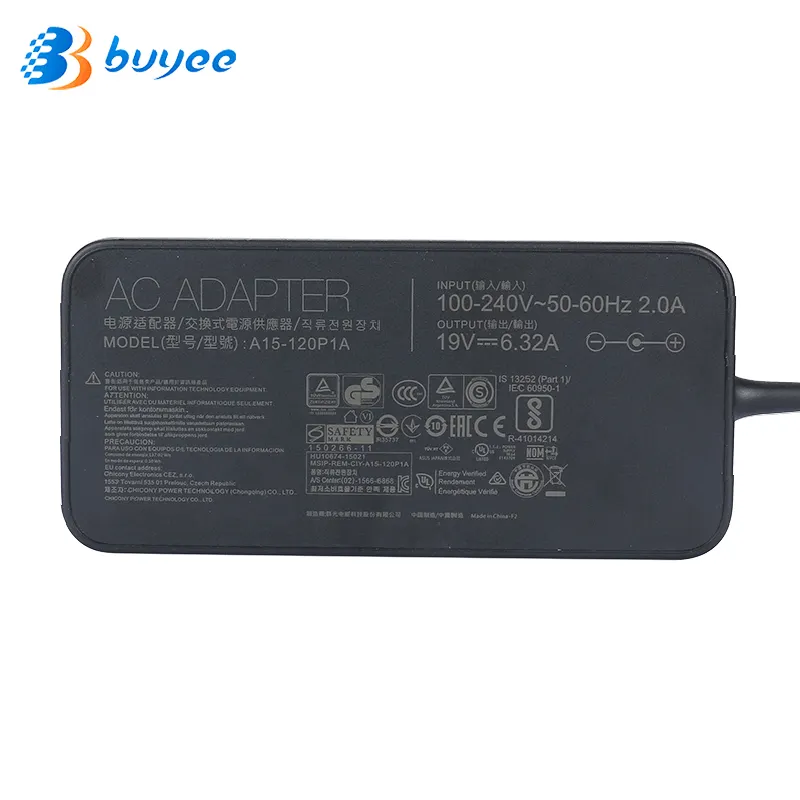 5.5*2.5mm Original Supply Charger for Laptop for ASUS A15-120P1A 19V 6.32A AC Adapter Power