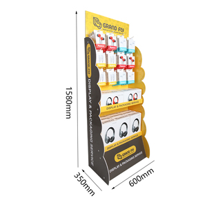 Tùy Chỉnh Ngân Hàng Điện Móc Tông Hiển Thị Sàn Kệ Cửa Hàng Bán Lẻ Giấy Hiển Thị Kệ Tai Nghe Sóng Hiển Thị Các Tông Đứng - Product Image 3