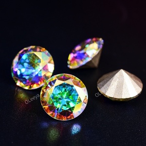 Oleeya Factory - Cristales de imitación en forma de lágrima de vidrio de 13*18 mm con parte trasera puntiaguda, gemas de strass a granel para prendas de vestir - Product Image 5
