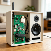 Module PCBA d'amplificateur audio personnalisé, carte d'amplification sans fil avec bouton de volume, alimentation Type-C