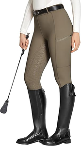 <span class=keywords><strong>Pantaloni</strong></span> da Equitazione con Rinforzo Completo <span class=keywords><strong>per</strong></span> Donne, Zip Invisibile Posteriore, Elasticizzati, Antibatterici, Vita Alta - Product Image 2