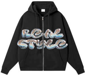 เสื้อฮู้ดซิป Zipper Essentials 380gsm สำหรับฤดูหนาว เนื้อผ้านุ่ม 85% ผ้าฝ้าย สวมใส่สบาย ทรงโอเวอร์ไซส์  ไม่มีลาย  รับสกรีนโลโก้ ปัก หรือพิมพ์ลาย - Product Image 2