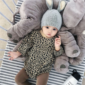 Combinaisons pour bébé à imprimé léopard, Combinaison pour bébé personnalisée, Drap en mousse à mémoire de forme lavable, Robe pour bébé fille nouveau-né, Vêtement pour fille - Product Image 4