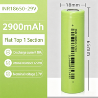 Baterai Sel 18650 Original Merek Ternama INR18650/29V 2900mAh 10A Discharge 3.6V Li-ion Isi Ulang Flat Top untuk Perakitan Paket