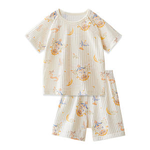 Ensemble d'été 2 pièces en coton respirant unisexe pour bébé, motif soleil cristallin d'octobre, avec short et t-shirt à manches courtes - Product Image 5
