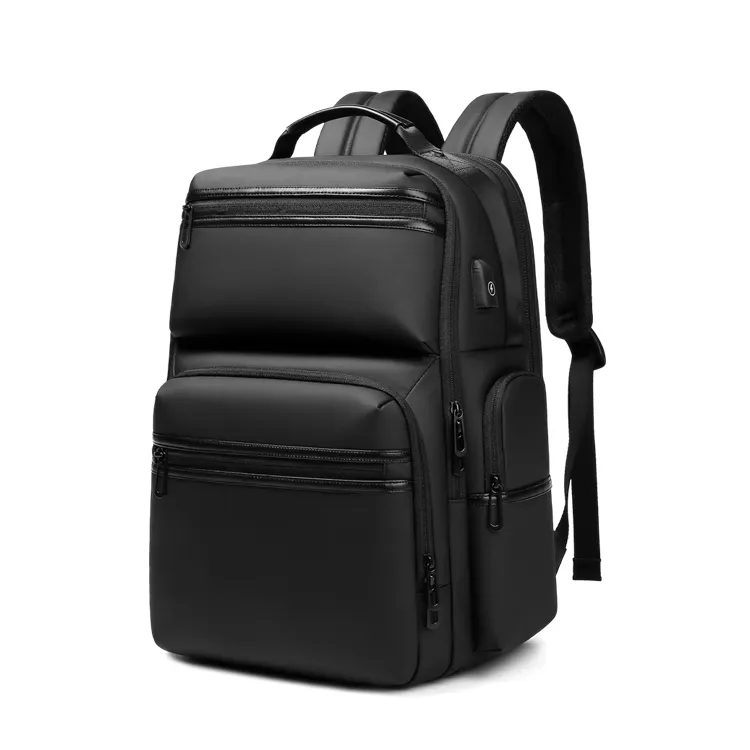 Ransel Bisnis Pria, Ransel Laptop Usb Empuk 15.6 untuk Pria