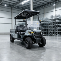 Voiture de golf électrique tout-terrain Rainbow 72V certifiée CE, freins à disque, 2 places personnalisées avec benne arrière hydraulique, autonomie 70-90 km
