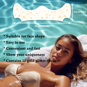 Tatouages faciaux <span class=keywords><strong>de</strong></span> fête personnalisés en gros, non toxiques, <span class=keywords><strong>de</strong></span> haute qualité, sexy, mignons, paillettes dorées en forme <span class=keywords><strong>de</strong></span> <span class=keywords><strong>flocon</strong></span> <span class=keywords><strong>de</strong></span> <span class=keywords><strong>neige</strong></span>, Halloween, Noël, vacances - Product Image 4