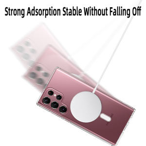 Housse de téléphone magnétique pour <span class=keywords><strong>Samsung</strong></span> Series TPU + PC Transparent Wireless Charge Phone Case pour <span class=keywords><strong>Samsung</strong></span> S23 24 - Product Image 6