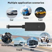 Rastreador GPS Portátil 2G 4G Modelo TK004 con Función de Escucha de Voz SOS para Motocicleta y Automóvil, Cobertura Mundial