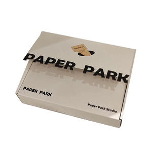 Custom Personalized Kraft Product Logo Handmade Zipper <b>Shipping</b> Mailing Adhesive Teal Open Postal Self Seal Paper Carton <b>Box</b> - Product Image 2