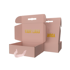 Grande boîte postale ondulée kraft personnalisée avec logo pour cadeau et emballage d'expédition - Product Image 2