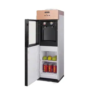 Hot sales glass door top loading water cooler machine cold and hot with refrigerator home appliances and fridge mix 1 pis