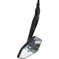 Rétroviseur de moto Xmaxvision en nylon renforcé CNC, côté gauche, avec boîtier noir, surface teintée
