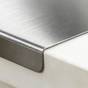 <span class=keywords><strong>Tagliere</strong></span> a L a Doppia Faccia per Cucina in Acciaio Inossidabile con Bordo Antiscivolo per Piano di Lavoro - Product Image 4