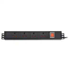 OSWELL 4 saídas de montagem em rack tipo pdu 220v UK