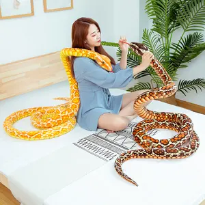 Juguete de Serpiente de Peluche Suave en Forma de S, Juguete Grande de 120 Pulgadas, Python Viper Cobra, Boa Constrictor