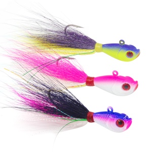 56g bucktail Jig lures nước mặn nước ngọt Mồi câu cá các loại Kit cho bass striper bluefish lướt cá - Product Image 4