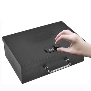 <span class=keywords><strong>Caja</strong></span> de Seguridad Portátil de Acero Resistente con Cerradura de Combinación de 3 Dígitos, <span class=keywords><strong>Caja</strong></span> Metálica <span class=keywords><strong>para</strong></span> <span class=keywords><strong>Dinero</strong></span> con Asa <span class=keywords><strong>para</strong></span> Oficina, Hogar y Tienda - Product Image 4