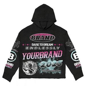 Your Brand Men's Oversized Hoodie Sublimation Print Streetwear 2025 <b>Gothic</b> Design Autumn Style Breathable Knitted <b>Hoodies</b> - Product Image 3