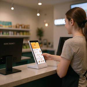 Xách tay 10.1 "inch Super Slim LCD kỹ thuật số biển bảng Máy nghe nhạc quảng cáo tự phục vụ kinh doanh tương tác <span class=keywords><strong>kiosk</strong></span> thang máy - Product Image 2