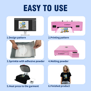 Erasmart Automatic High Speed <b>A3</b> DTF <b>Printer</b> Professional Digital Pet Film Transfer Printing Machine for T shirt Textil - Product Image 4