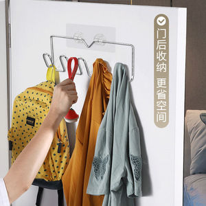 Stainless Steel Coat <b>Hooks</b> 5 <b>Hooks</b> Wall Mounted Punch Free For Bathroom <b>Kitchen</b> Towel Hat Storage - Product Image 5