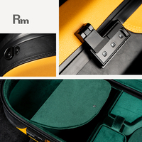 Étui rigide de luxe en fibre de verre pour violon, étui en cuir de haute qualité, antichoc, portable, pour violon 4/4 avec doublure en velours