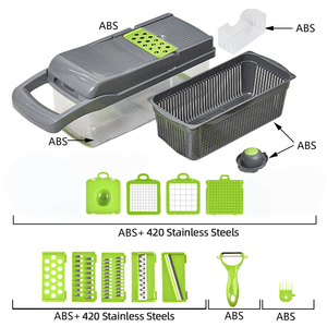 Accessoires de cuisine, coupe-<span class=keywords><strong>légumes</strong></span> 16 en 1, hachoir à oignon, mandoline, trancheuse multifonctionnelle pour <span class=keywords><strong>légumes</strong></span> - Product Image 4