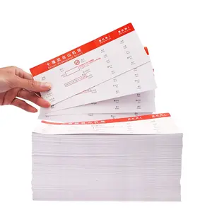 jumbo roll self-adhesive raw material airport special plane ticket blank printing folding top thermal card 175GSM boarding pass