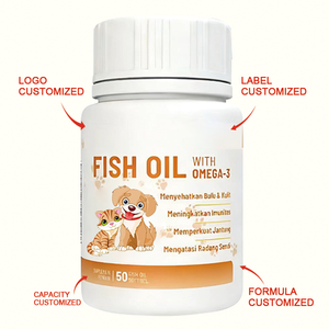 <span class=keywords><strong>Aceite</strong></span> <span class=keywords><strong>de</strong></span> Pescado Natural para Mascotas Omega 3 <span class=keywords><strong>en</strong></span> Cápsulas Blandas, Botella <span class=keywords><strong>de</strong></span> 50 Cápsulas, Rico <span class=keywords><strong>en</strong></span> EPA y DHA, Apoyo para la Salud <span class=keywords><strong>de</strong></span> la Piel y <span class=keywords><strong>el</strong></span> Pelaje para Todas las Razas - Product Image 2