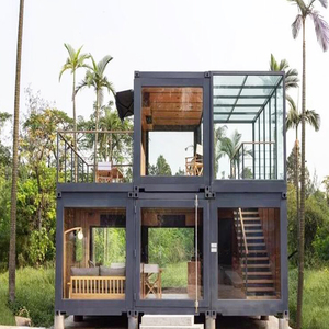 Thép Không Thấm Nước Bánh Sandwich Bảng Điều Chỉnh Phẳng Gói 40ft Vận Chuyển Container Modular Nhà Cho Khách Sạn Sử Dụng Văn Phòng Ngoài Trời Dễ Dàng Lắp Ráp - Product Image 1