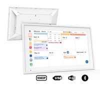 15.6 pouces écran tactile cadre photo numérique calendrier MP3 Wi-Fi Octa-Core Allwinner Android 14 tablette 4 + 64GB horloge intelligente en plastique