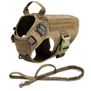 Dog Harness Vest Factory supply No-Pull walking Training Dogs Harness rope Adjustable Tactical Dog Vest