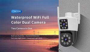 مصنع c662dر أوكام برو في الهواء الطلق عدسة مزدوجة واي فاي الأمن واي فاي كاميرا تتبع الحركة البشرية - Product Image 4