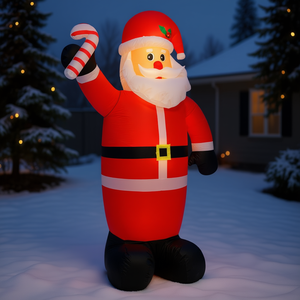 Santa Claus Inflable de 8 Pies con Luces LED, Decoración Navideña para Jardín Exterior - Product Image 2