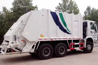 Camion à ordures compacteur 20m³ 6x4, moteur diesel 371HP, 25 tonnes de charge utile, camion compacteur de déchets lourd