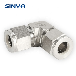 316 Thép Không Gỉ Khuỷu Tay Nén Phù Hợp Nhà Sản Xuất Cụ Phù Hợp 1 Inch <span class=keywords><strong>Npt</strong></span> Chủ Đề Đôi Ferrule Ống Union Khuỷu Tay - Product Image 2